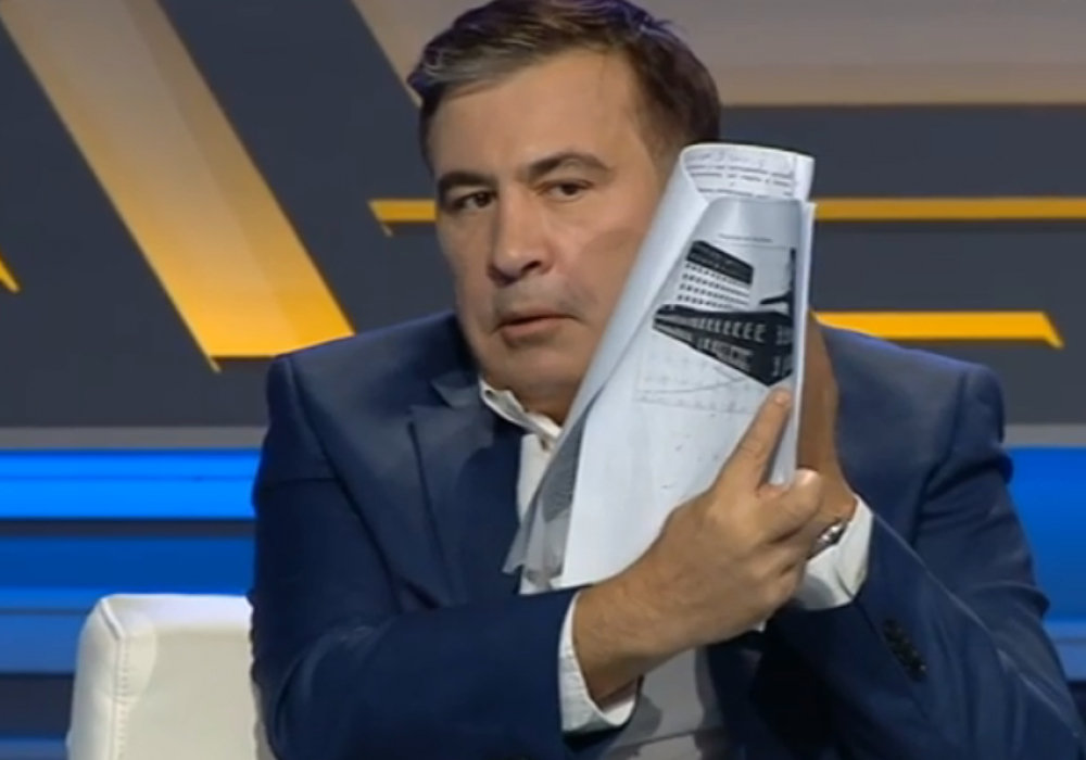 Саакашвили и Ляшко устроили стычку в прямом эфире
