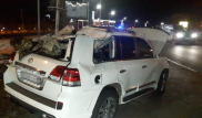 Экс-полицейского на Land Cruiser лишили прав за ДТП на Аль-Фараби