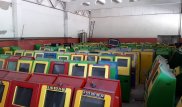 Склад игровых автоматов сняли на видео в Алматы