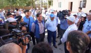 Аскар Мамин проверил восстановительные работы в Арыси