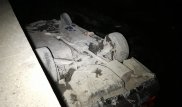 Mercedes перевернулся и вылетел в Большой Алматинский канал
