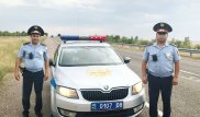 Полицейские приняли роды на дороге в Жамбылской области