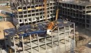 Строительный кран рухнул в Нур-Султане