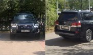 Глава МВД уехал со встречи на Lexus с разными номерами