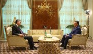 Аскар Мамин встретился с президентом Туркменистана