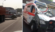 Машина скорой превратилась в груду искореженного металла после ДТП в Алматинской области