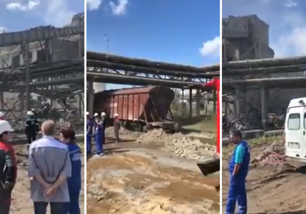 Цементный завод рухнул под Санкт-Петербургом. Под завалами люди