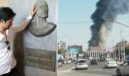 Атырауда өртенген театрдың актері жан тебірентер өлең жариялап, оқиғаны баяндады