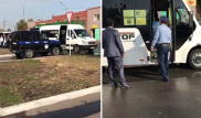 Маршрутку расстреляли в Павлодаре