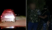 Погоню за внедорожником с наркотиками сняли на видео в Жамбылской области