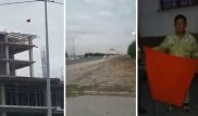 Шымкентте түсірілген даулы видео: Ырымдап ілген қызыл матаны Қытай туы деп ойлаған