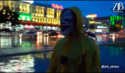 Клоун из фильма ужасов "Оно" напугал костанайцев