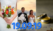 Около 100 алматинских пар поженились в красивую дату 19.09.19