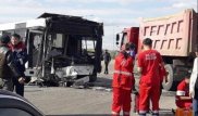 Автобус попал в ДТП в Нур-Султане: 22 человека обратились за помощью