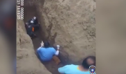 Спасение девочки из пятиметровой скважины попало на видео