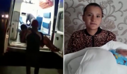 Женщина родила ребенка в полицейской машине