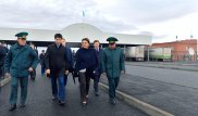 Дарига Назарбаева посетила пограничный пост "Сырым" на казахстанско-российской границе