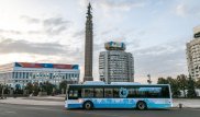 Электрический автобус казахстанского производства протестировали в Алматы