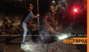 Лошадь из септика вытащили актюбинские спасатели