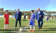 Есимов и Шукеев открыли стадион в Арыси