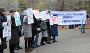 Как проходил митинг против бытового насилия в Нур-Султане