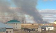 Пожар увидели на окраине Нур-Султана