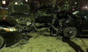 Пьяный карагандинец на Lexus протаранил 5 авто и уснул