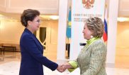 Дарига Назарбаева подняла проблему реки Урал на встрече в Москве