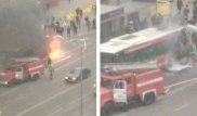 Пассажирский автобус сгорел в Нур-Султане