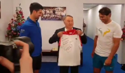 Появилось видео встречи Назарбаева с Надалем и Джоковичем