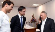 Назарбаев поговорил с экс-королем Испании по телефону Рафаэля Надаля