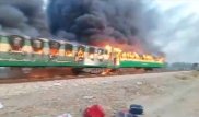 Поезд загорелся в Пакистане. Погибли 60 человек