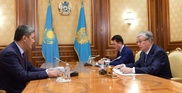 Касым-Жомарт Токаев принял Армана Шураева и Айдоса Сарыма