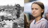 "Путешественница во времени". Грету Тунберг нашли на фото 120-летней давности