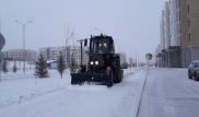 1400 рабочих вышли на уборку снега в Нур-Султане