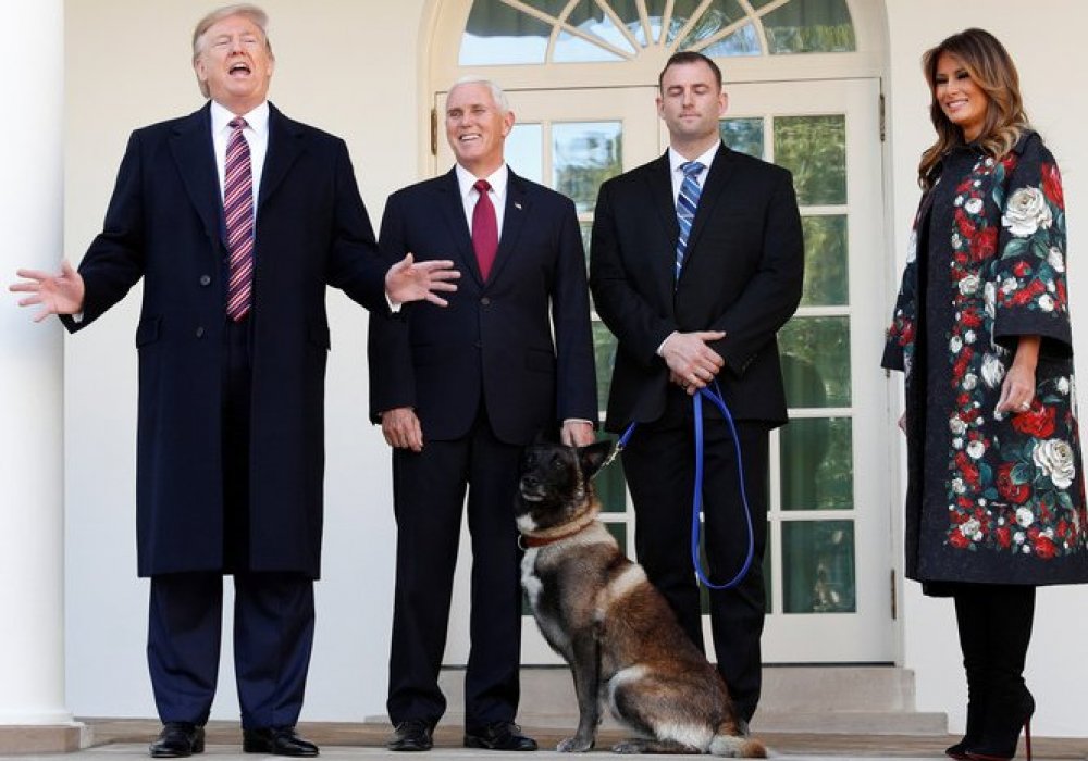 Трамп принял в Белом доме пса-ликвидатора лидера ДАИШ