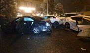 Porsche Panamera устроил массовое ДТП рядом с акиматом Алматы