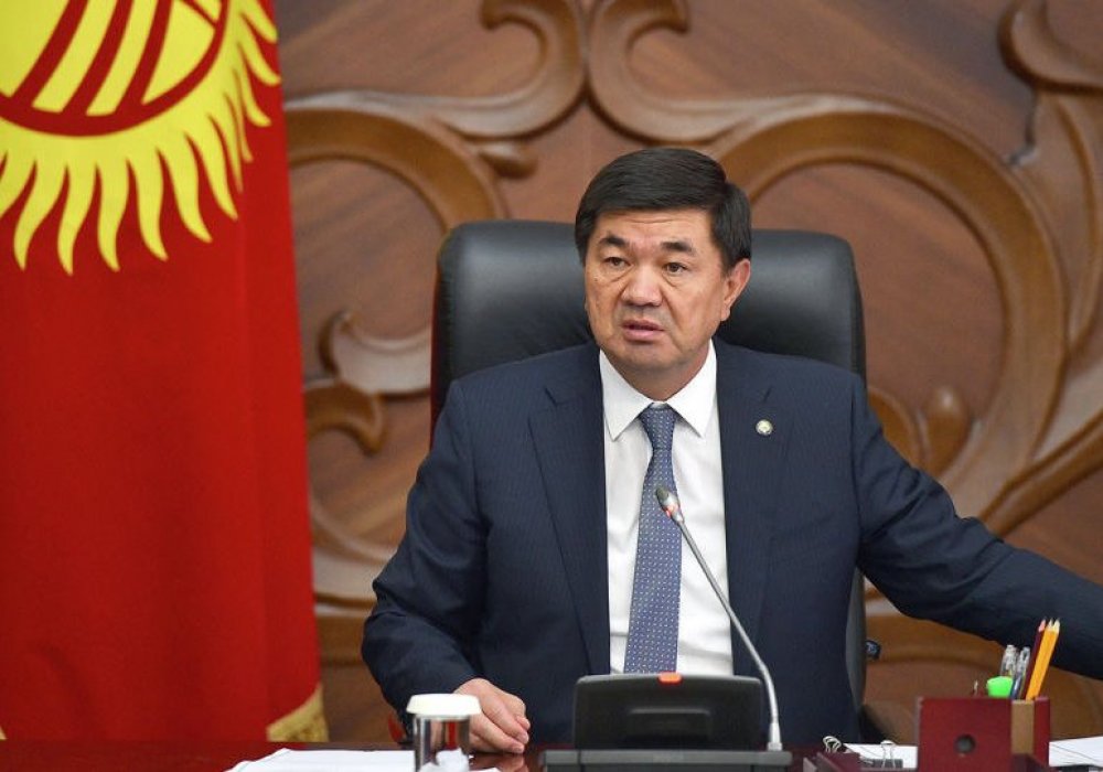 Премьер-министр Кыргызстана Мухаммедкалый Абылгазиев. Фото пресс-службы правительства КР.