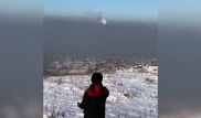 Школьник снял погруженный в смог Усть-Каменогорск