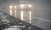Водители застряли на обледенелом автобане Караганда - Нур-Султан