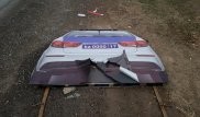 Муляж полицейской машины повредили в Шымкенте: задержаны двое жителей