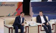 Алик Шпекбаев и Женис Касымбек ответили на вопросы молодых карагандинцев