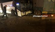 ДТП с участием двух автобусов произошло на трассе Алматы - Ташкент