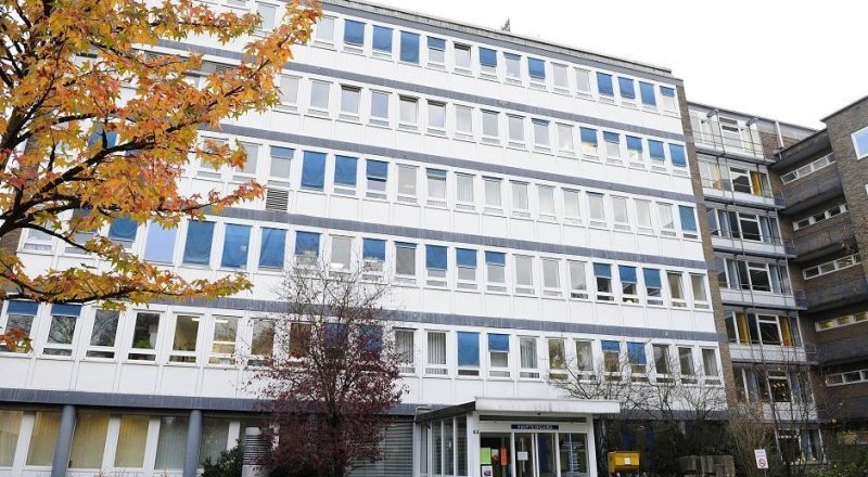 Здание клиники Сана в Дюссельдорфе. © rp-online.de