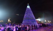 Главную елку зажгли в Алматы