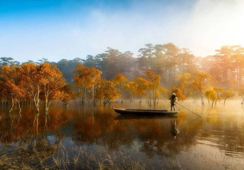  "Затонувший лес". Озеро Туен Ламво Вьетнаме.© anhtrungqng
