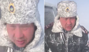 "Мокрая одежда сохла на мне". Покрытый инеем полковник о нашумевшем видео