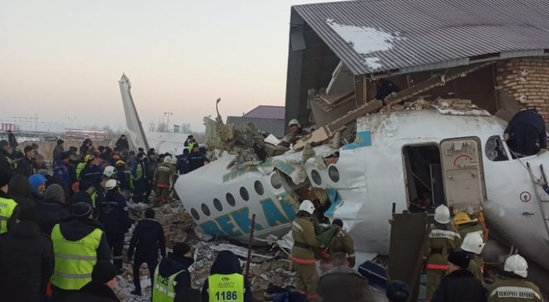 Опубликован список пострадавших при падении самолета Bek Air