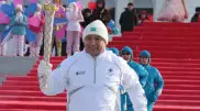 В Астане прошла Эстафета Огня Азиады