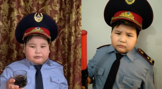 Новое видео с мальчиком-"полицейским" из Алматы появилось в Сети